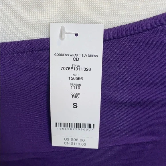 BEBE Kardashians NWT Goddess One Shoulder Size S - Picture 7 of 8